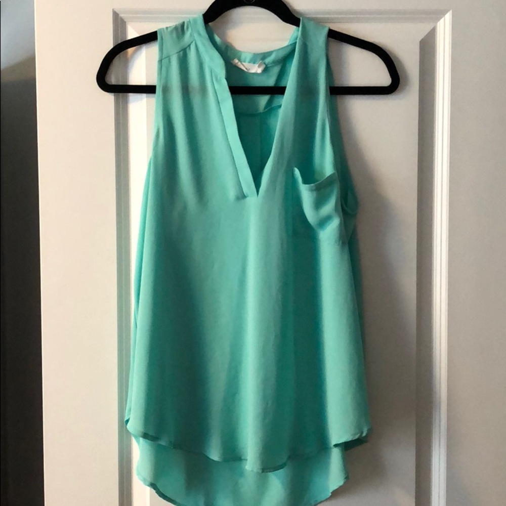 Lush Mint Green Flowy Tank Top